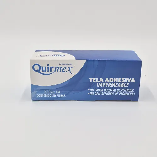 Tela Adhesiva 2.5 Cm X 1 M Con 20 Piezas