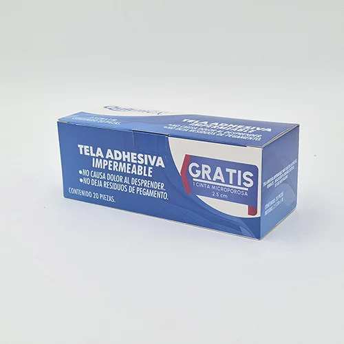 Tela Adhesiva 2.5 Cm X 1 M Con 20 Piezas
