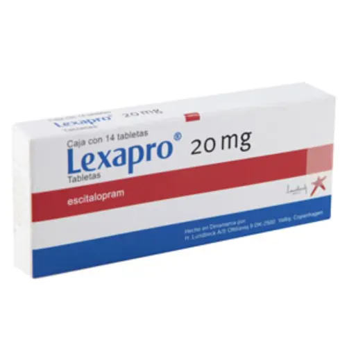 Comprar Lexapro 20 Mg Con 14 Tabletas