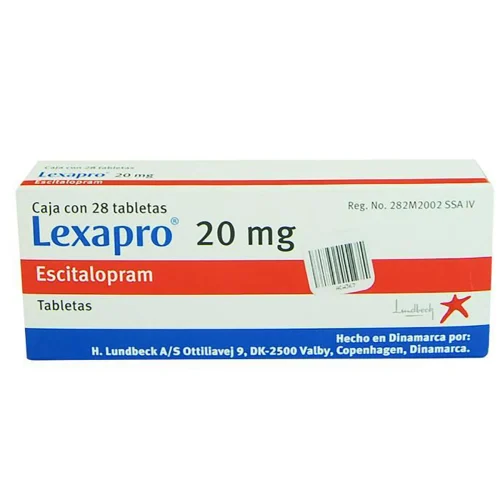 Comprar Lexapro 20 Mg Con 28 Tabletas