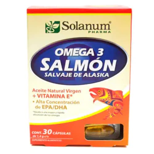 Comprar Omega3 Salmon Suplemento Alimenticio Con 30 Cápsulas