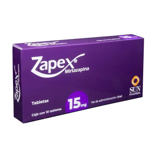 Zapex 15 Mg Con 10 Tabletas