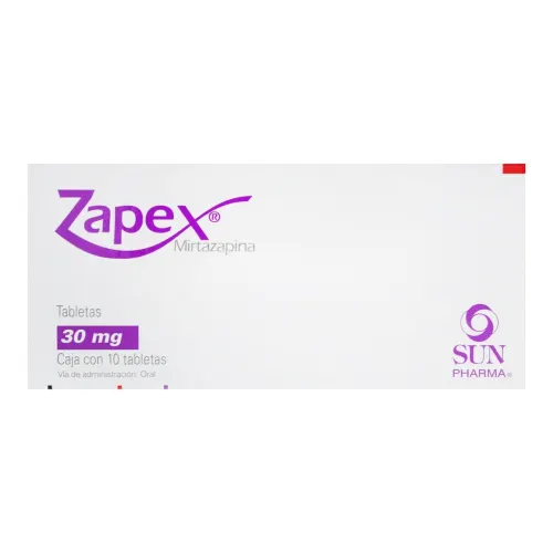 Zapex 30 Mg Con 10 Tabletas