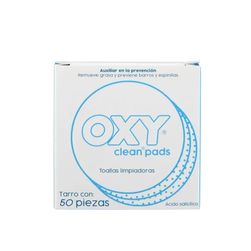 Oxy Clean Pads Ácido Acetilsalicílico Toallitas Limpiadoras Con 50 Piezas