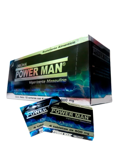 Comprar Power Man Vigorizante Masculino 10 Carteras Con 4 Tabletas