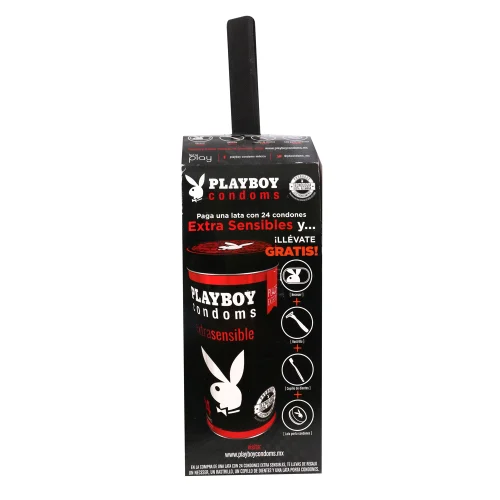 Comprar Playboy preservativos extra delgados 24 piezas lata