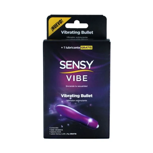 Sensy Vibe Vibrador Estimulante Con Pila Incluida + Lubricante 1 Piezas Caja