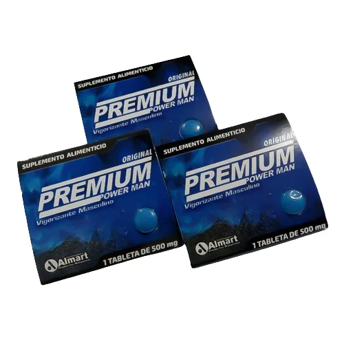 Power Man 4 Tabletas De 500 Mg Pastilla Azul Para Hombres