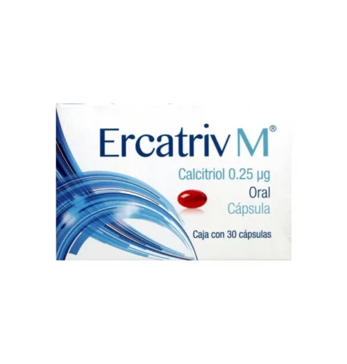 Comprar Ercatriv M 0.25 Mcg Con 30 Cápsulas