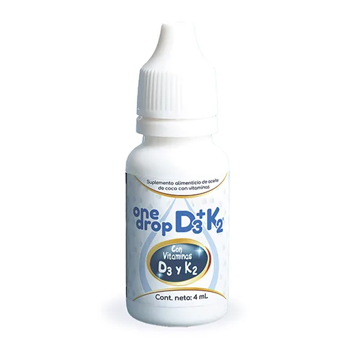 One Drop D3+K2 Vitamina K2, Vitaminas D3 En Gotas Con 4 Ml