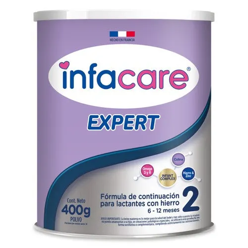 Infacare Expert Fórmula Infantil Etapa 2 De 6 A 12 Meses Con 400 G