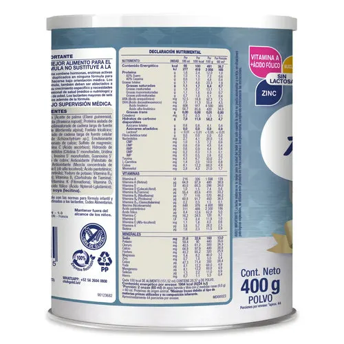Alula Gold Sin Lactosa Fórmula Infantil De 0 A 12 Meses Con 400 G