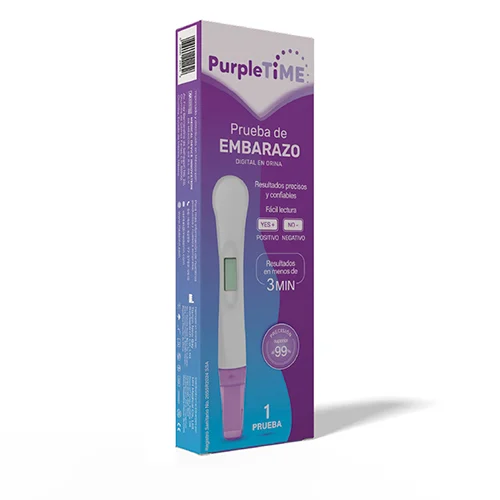 Purple Time Prueba Rápida De Embarazo Digital