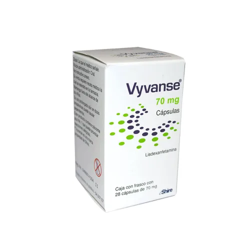Vyvanse 70 mg oral 28 capsulas c2 precio