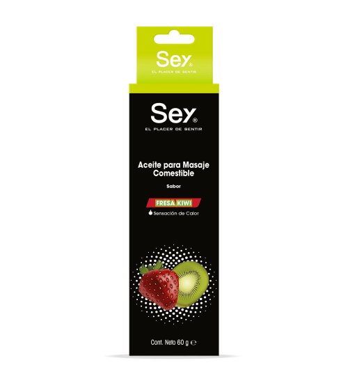 Comprar Sey Aceite Para Masaje Comestible Sabor Fresa Kiwi Con 60 Ml