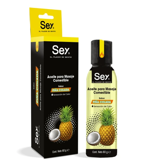 Comprar Sey Aceite Para Masaje Comestible Sabor Piña Colada Con 60 Ml