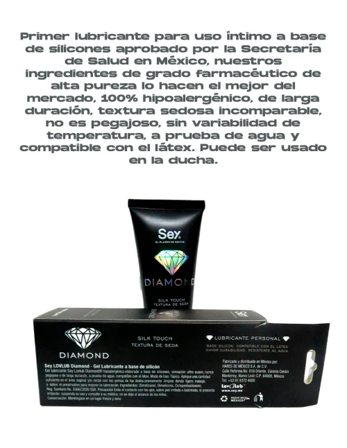 Comprar Sey Diamond Lubricante En Silicón Con 60 G