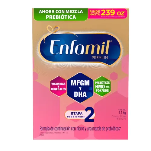 Comprar Enfamil Premium Etapa 2 Fórmula Infantil 6 A 12 Meses Polvo Con 1.1 Kg