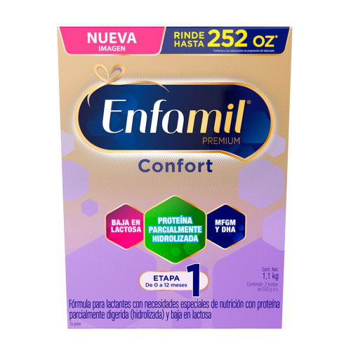 Enfamil Premium Confort Etapa 1, Fórmula Infantil Especializada para  Lactantes de 0 a 12 meses 1.9 kg : : Bebé