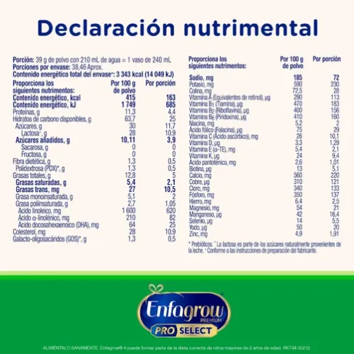 Enfagrow Premium Etapa 4 Fórmula Infantil Apartir De 2 Años 1.5 Kg
