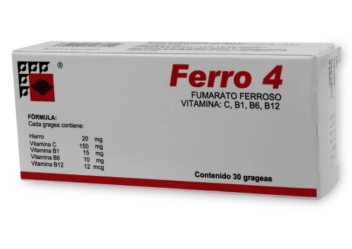 Comprar Ferro-4 20/150/15/ 10/0.012 Mg Con 30 Grageas