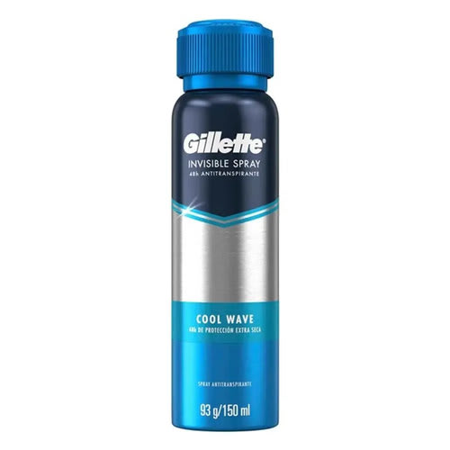 Gillette Desodorante Antitranspirante Invisible Cool Wave En Spray Con 150 ml