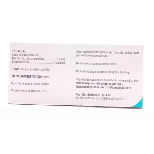 Aurosul 0.4 Mg Con 20 Cápsulas
