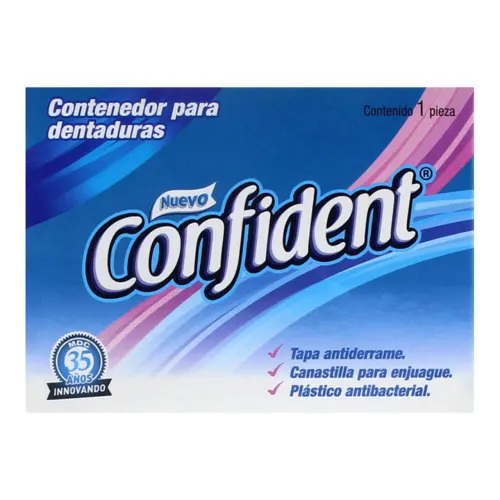 Comprar Contenedor Confident Para Guardar Dentaduras 1 Pz.