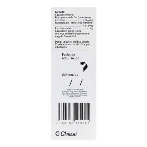 Innovair 100/6 Mcg Con 120 Dosis De Solución Inhalable