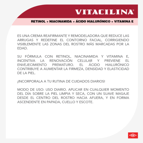 Vitacilina Crema Facial Antiarrugas 100 G