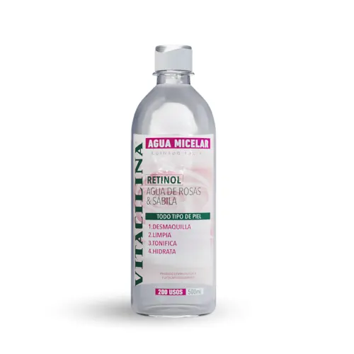 Comprar Vitacilina Agua Micelar Desmaquillante Rosas Y Sábila 500 Ml