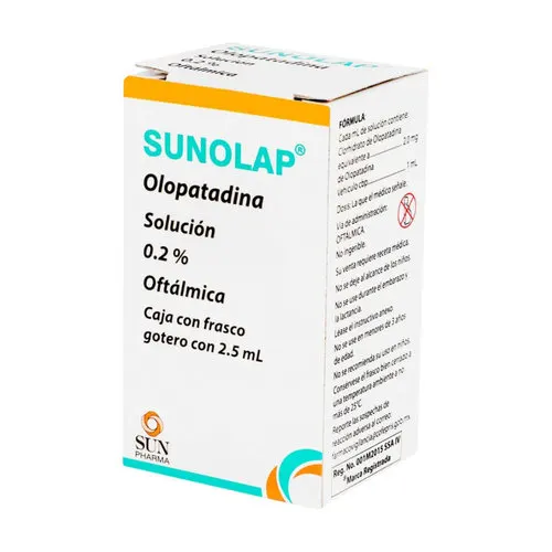 Sunolap 0.2% Solución Oftálmica Con 2.5 Ml
