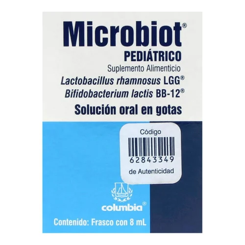 Comprar Microbiot Pediátrico Suplemento Alimenticio Solución Gotas 8 Ml