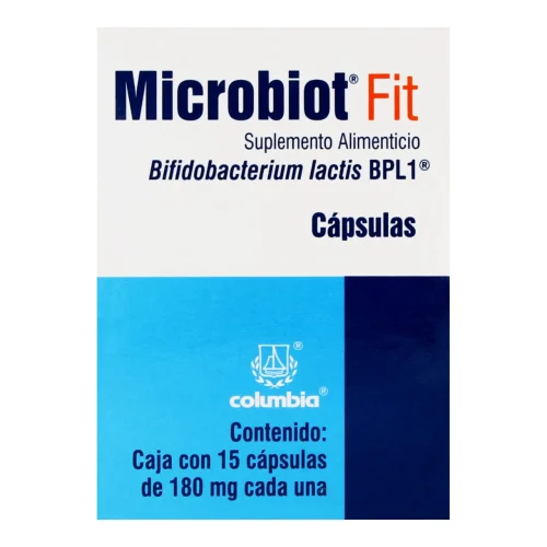 Comprar Microbiot Fit Suplemento Alimenticio 180mg Con 15 Cápsulas