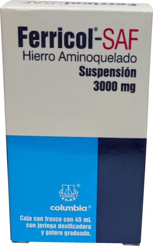 Comprar Ferricol 3000 Mg Suspensión Oral Con 45 Ml