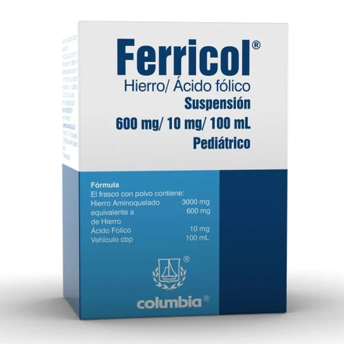 Comprar Ferricol 600/10 Mg Suspensión Pediátrica Con 45 Ml