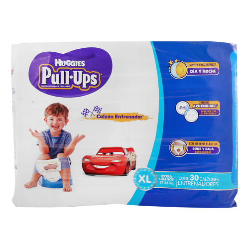 Huggies Pull-Ups Calzón Entrenador Para Niño Extra Grande Con 30 Piezas