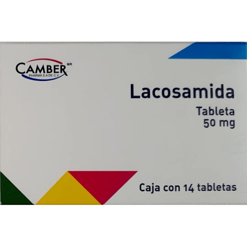 Lacosamida camber 14 tabletas 50mg precio