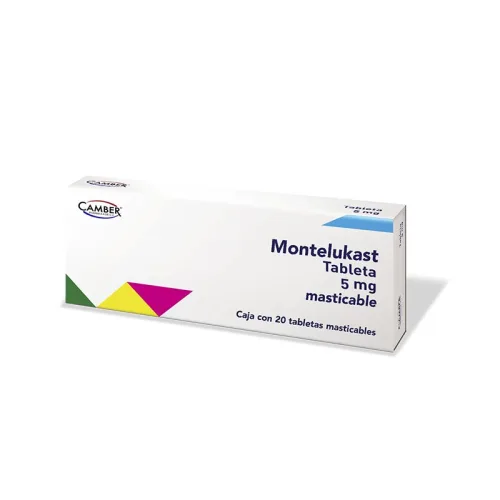 Comprar Montelukast 5 Mg Con 20 Tabletas Masticables