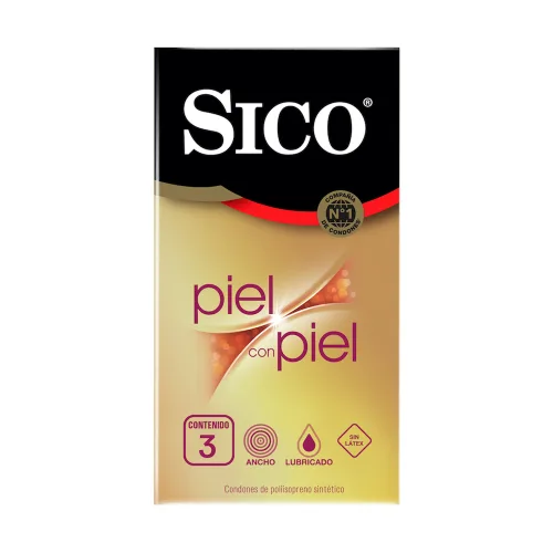 Sico Piel Con Piel Condones Sin Látex 3 Piezas