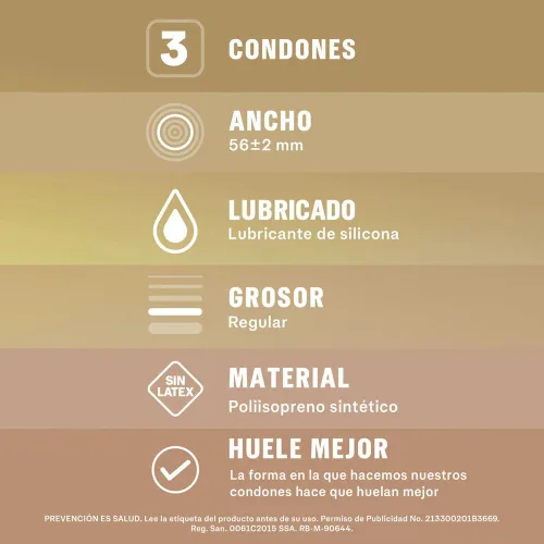 Sico Piel Con Piel Condones Sin Látex 3 Piezas