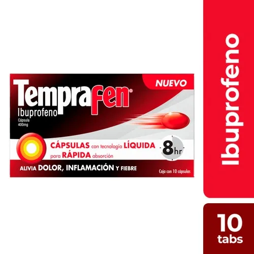 Temprafen 400 Mg Con 10 Cápsulas