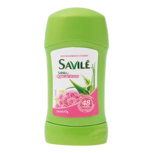 Savilé Agua De Rosas Desodorante En Barra Con 45 G