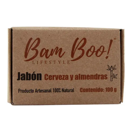 Jabón bamboo cerveza y almendras 100g precio