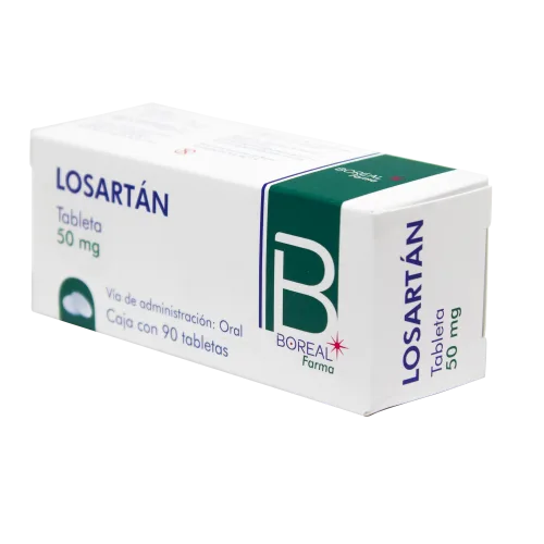 Losartan 50 mg con 90 Tabletas