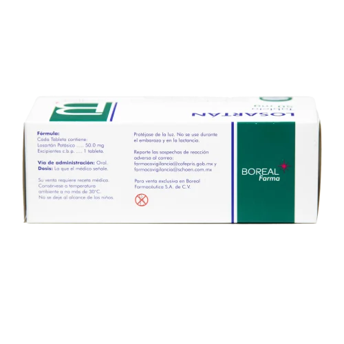 Losartan 50 mg con 90 Tabletas