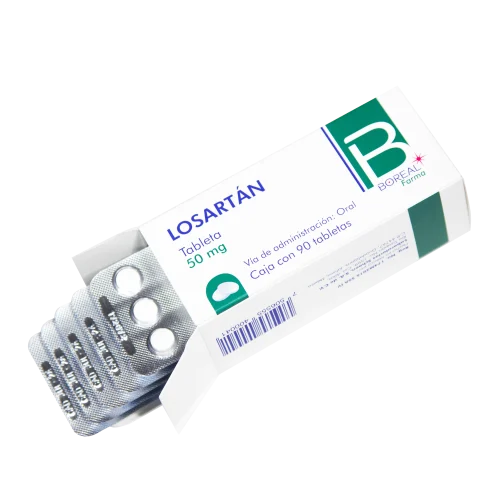 Losartan 50 mg con 90 Tabletas