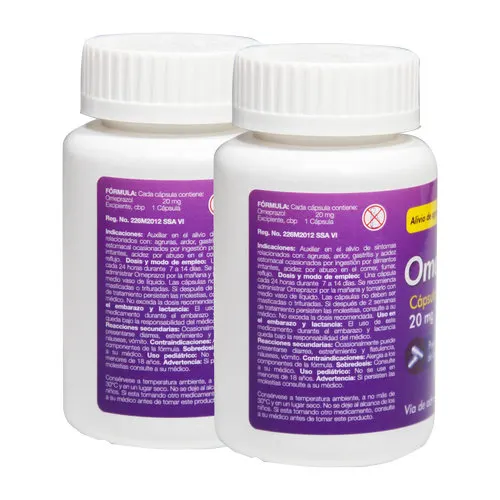 Omeprazol 20 Mg Con 60 Cápsulas Duopack