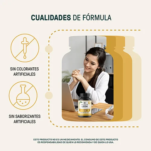 Life360+ Melena De Leon Con 90 Cápsulas