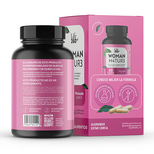 Life 360+ Woman Mature Con 60 Cápsulas